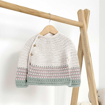 7 sizes - TICA Crochet Sweater / Cardigan