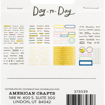 American Crafts Maggie Holmes Day-To-Day Planner Mini Sticker Book 166/Pkg - Book 2