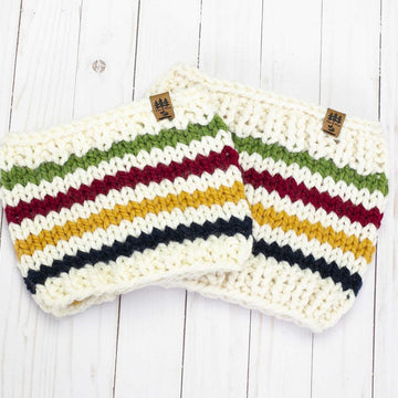Hudson Bay Stripe Cowl Scarf
