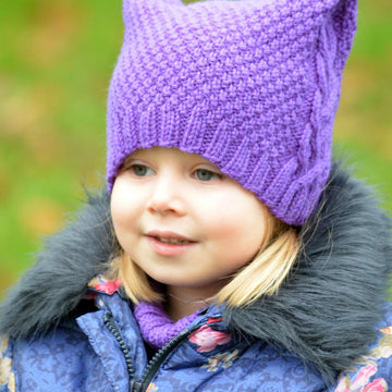 Cable Fantasy Hat and Cowl