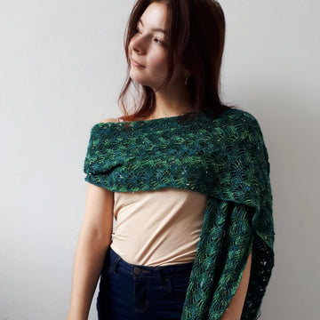 Pine needle shawl