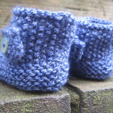 Denim Baby Booties