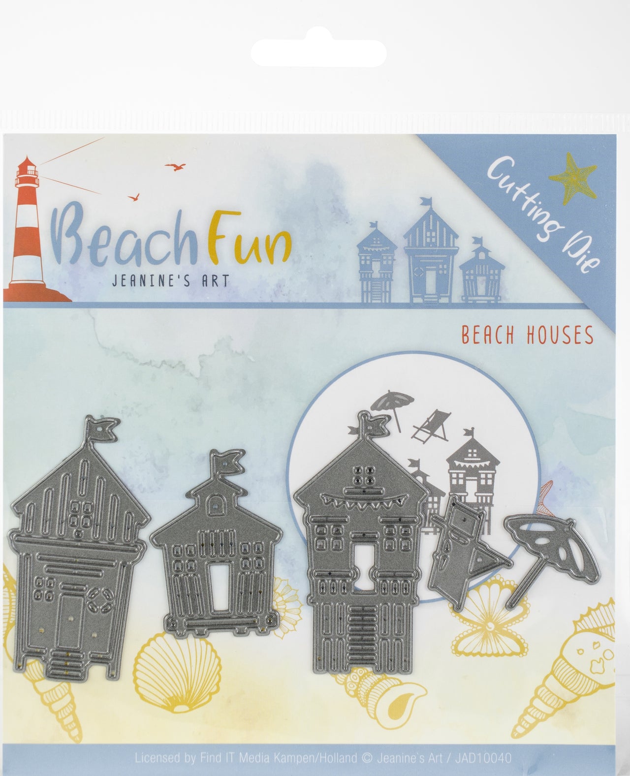 Find It Trading Jeanine's Art Die - Beach Houses, Beach Fun