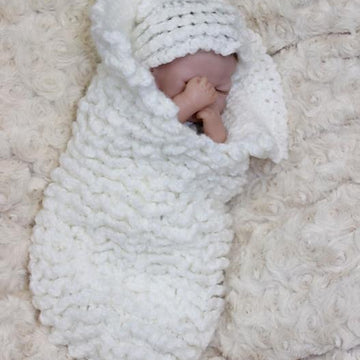 Crochet Pattern doll ruffled cocoon #164