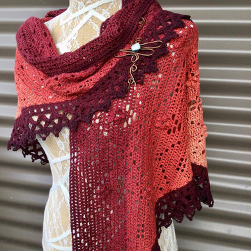 Cover Me in Dragonflies and Flowers Shawl