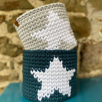 Crochet Star Basket