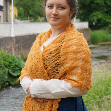 Wheat fields shawl