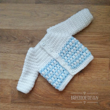 Baby puff stitch Cardigan