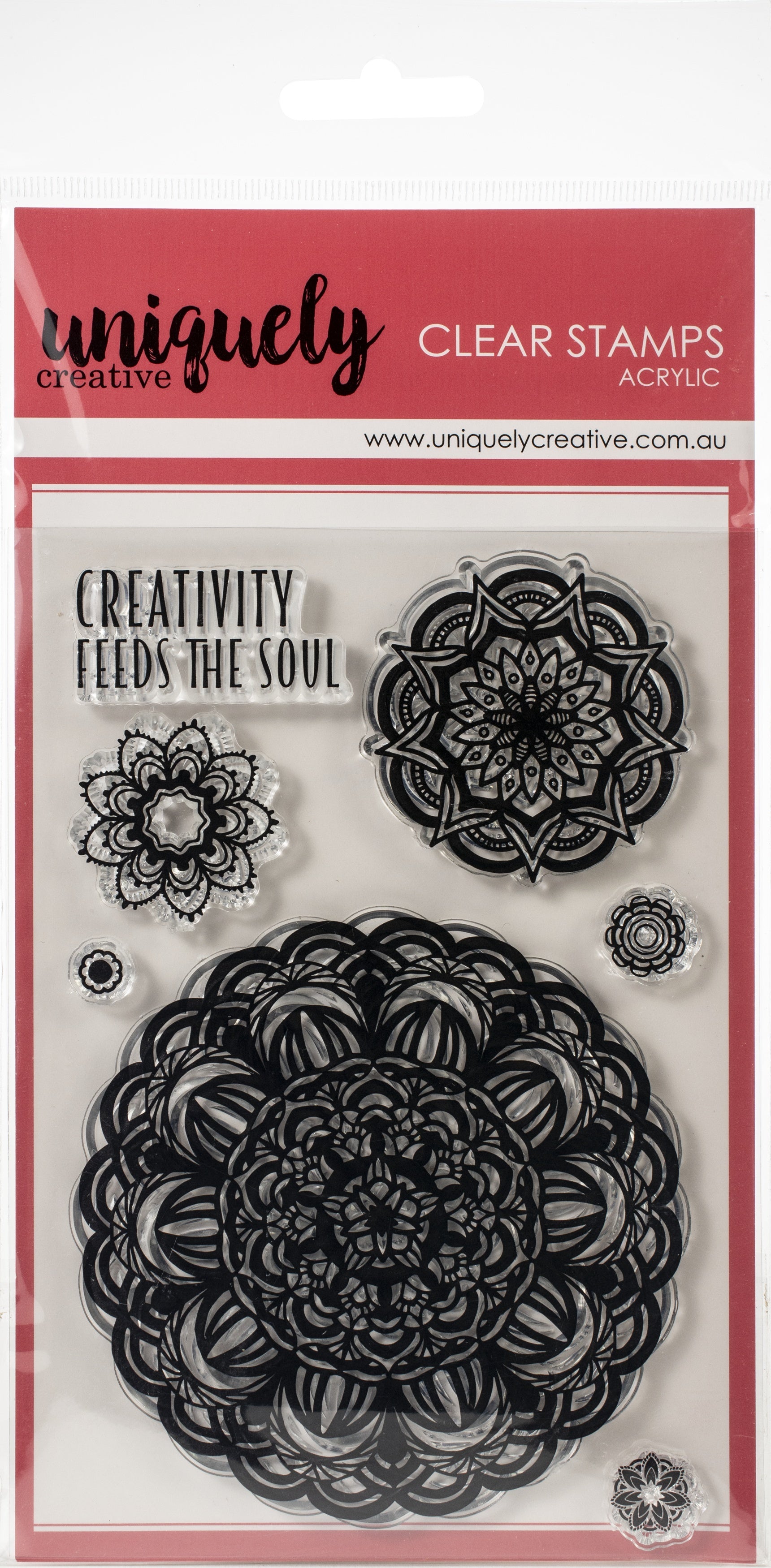 Uniquely Creative 4"X6" Clear Stamps - Doily