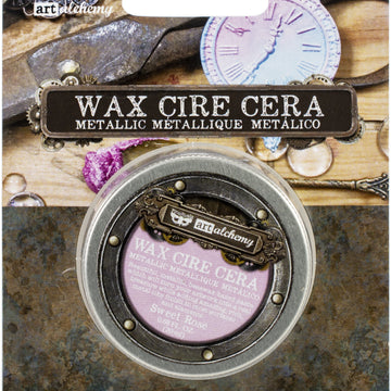 Prima Marketing Finnabair Art Alchemy Metallique Wax .68 Fluid Ounce - Sweet Rose