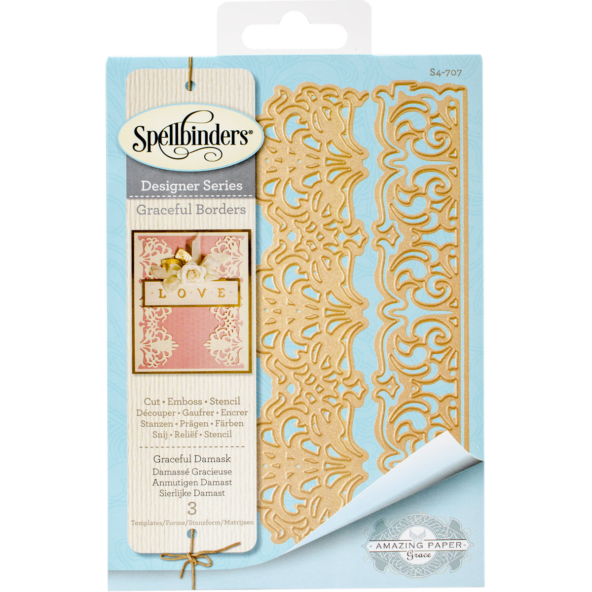 Spellbinders Card Creator Die - Graceful Damask