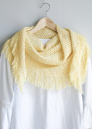 Festival Fringe Scarf PDF Crochet Pattern.
