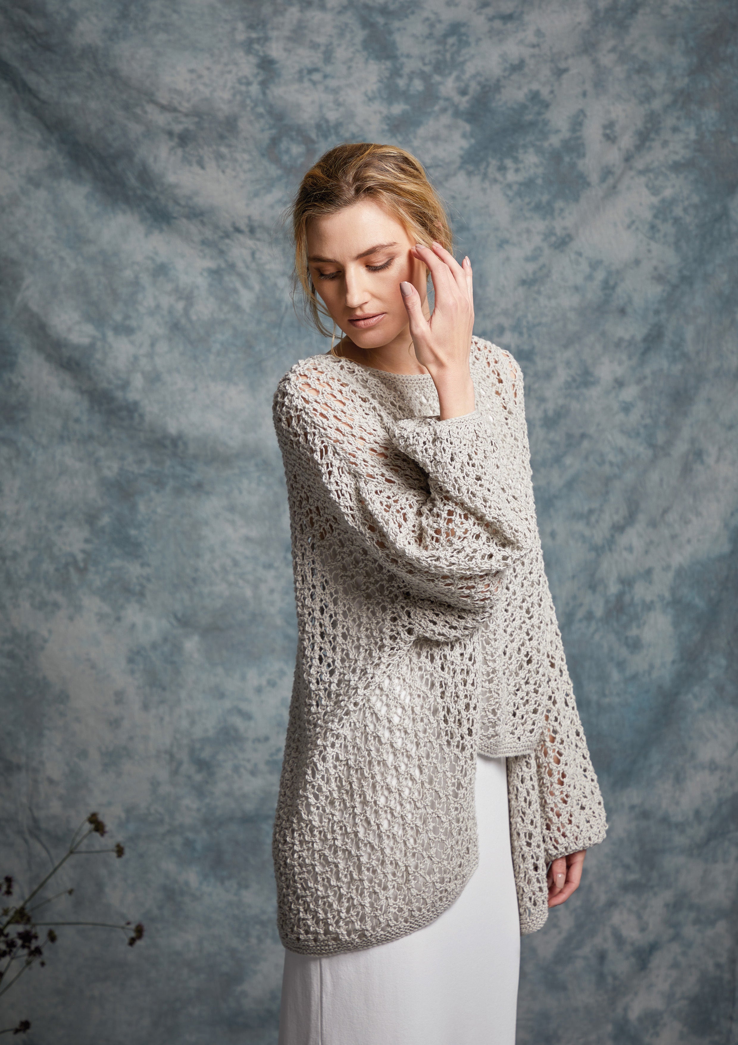 Chard Sweater in Rowan Creative Linen - ZB298-00009-DE - Downloadable PDF