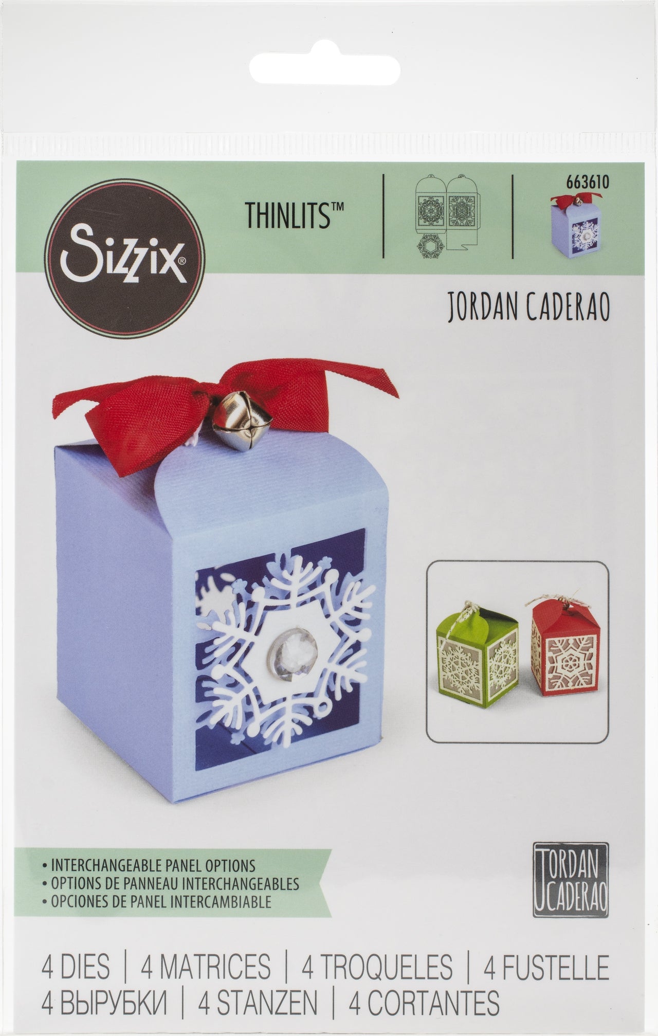 Sizzix Thinlits Dies By Jordan Caderao - Snowflake Favor Box