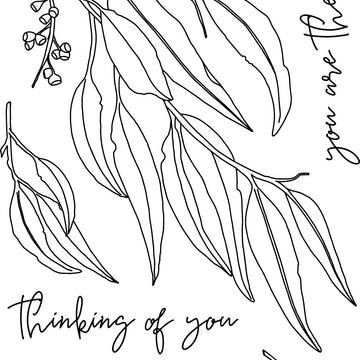 Uniquely Creative 4"X6" Clear Stamps - Eucalyptus Branch