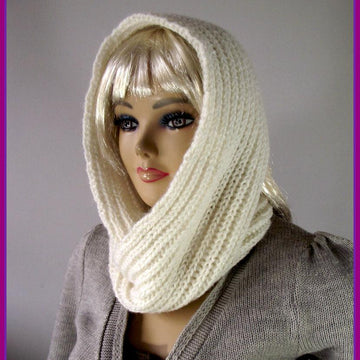 I Love Snow Hood Scarf