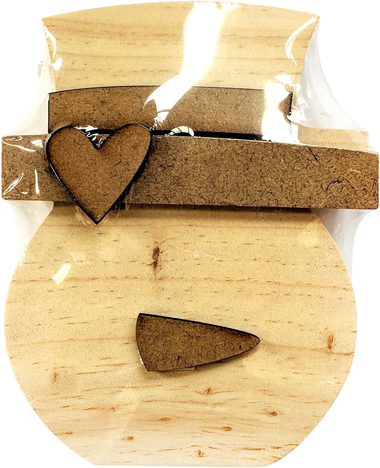 Foundations Decor Interchangeable "O" Wood Shape - January - Snowman, 4"X5"