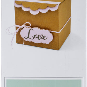 Sizzix ScoreBoards XL Die by Eileen Hull - Box, Gift W/Scallop Edges & Label