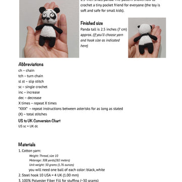 Alfred the tiny panda