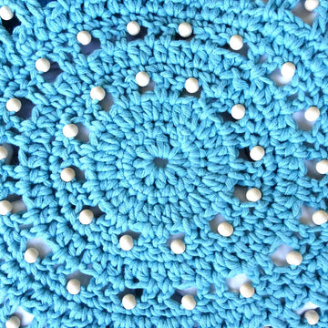 Crochet Beaded Round Bag