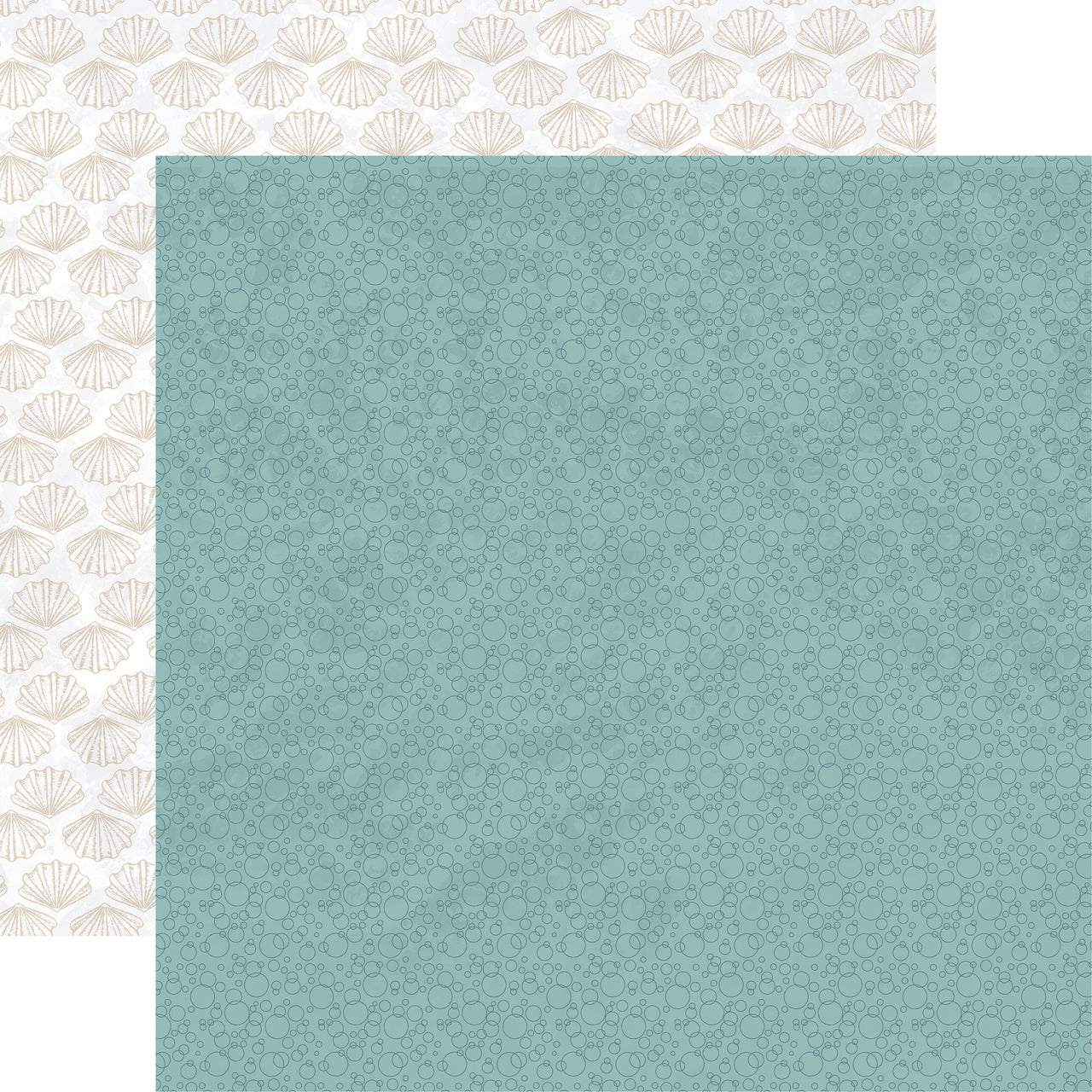 Kaisercraft Uncharted Waters Double-Sided Cardstock 12"X12" 10/Pkg - Droplet