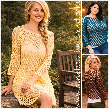 Crochet Pattern Summer Sweater AirStyle #1 | Crochet Dress Bonus | Lightweight Pullover PDF