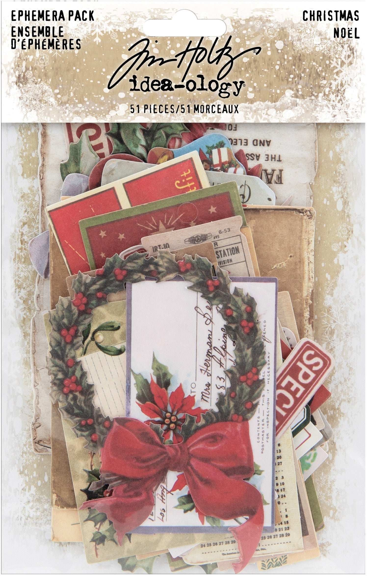 Advantus Idea-Ology Ephemera Pack 51/Pkg - Christmas