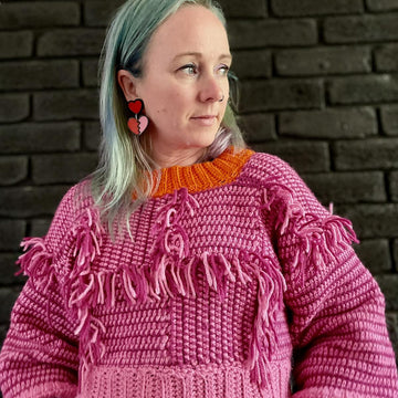 Tassel Crop Sweater