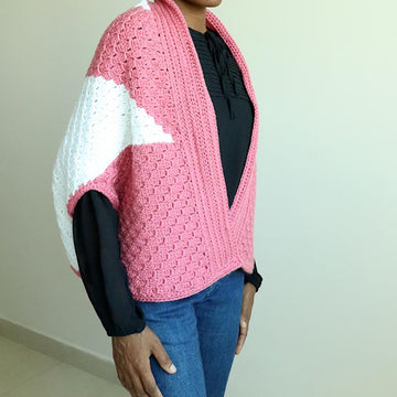 C2C Crochet Origami Shrug