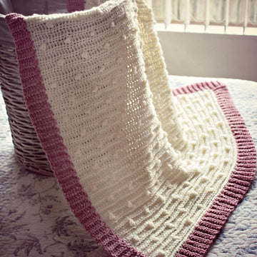 Knit-Look Bobble Blanket