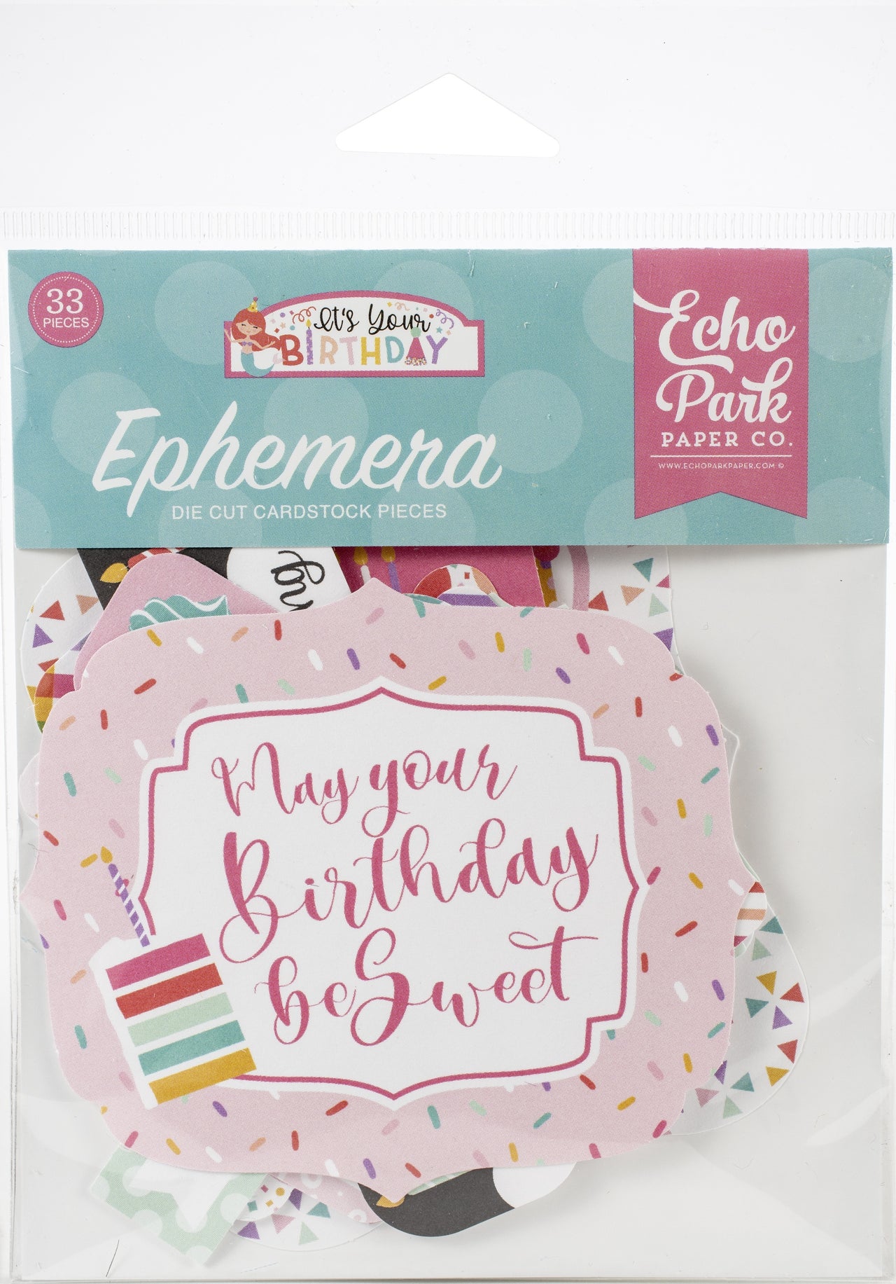 Echo Park Paper Echo Park Cardstock Ephemera 33/Pkg - Icons, It's Your Birthday Girl