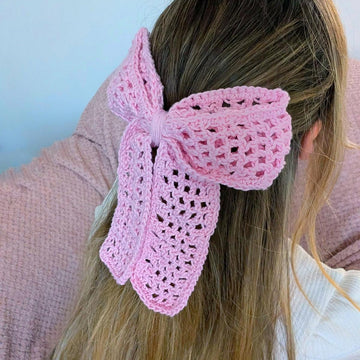 Crochet Soft Pink Bow Pattern