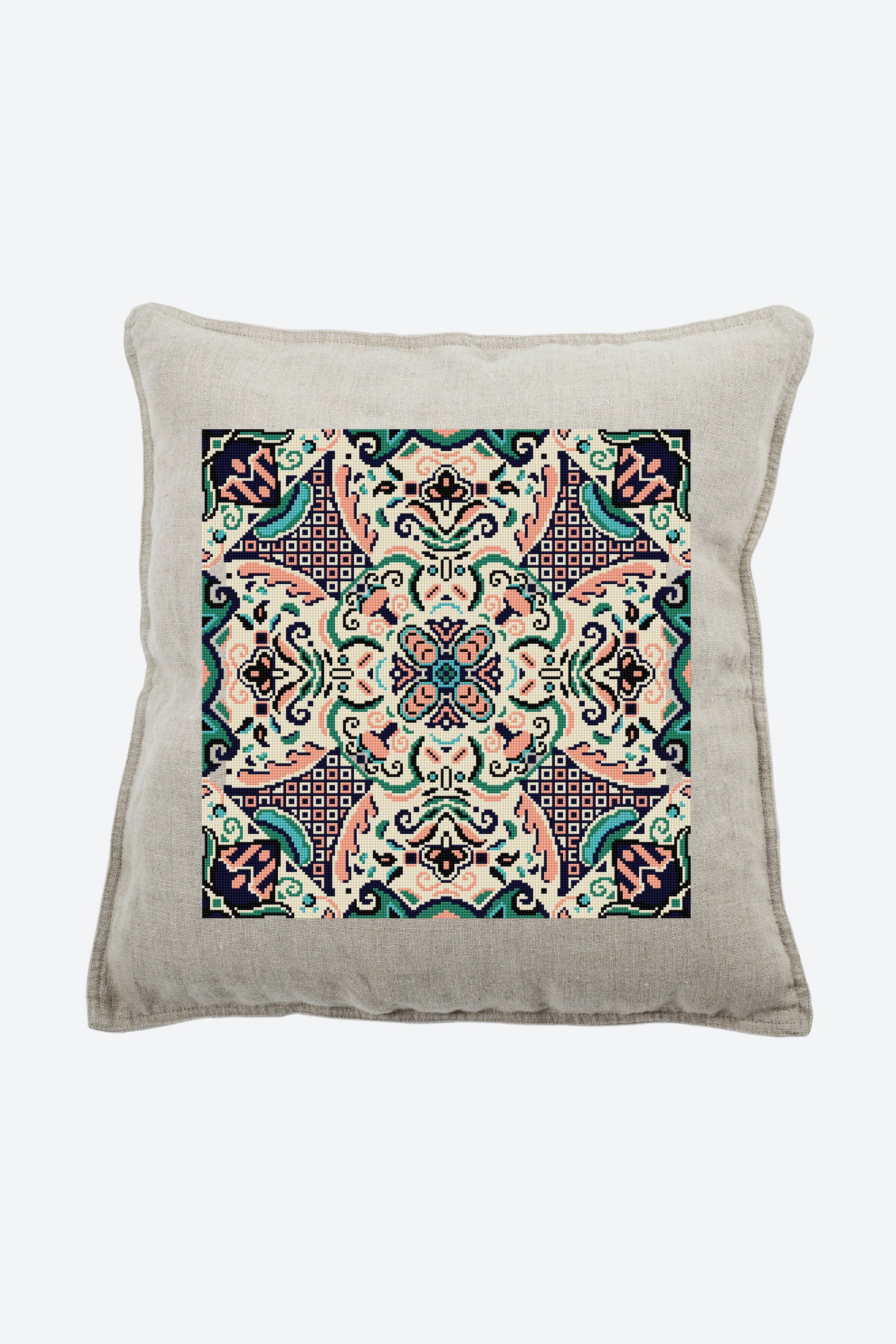 Kaleidoscope Tile in DMC - PAT0105 - Downloadable PDF