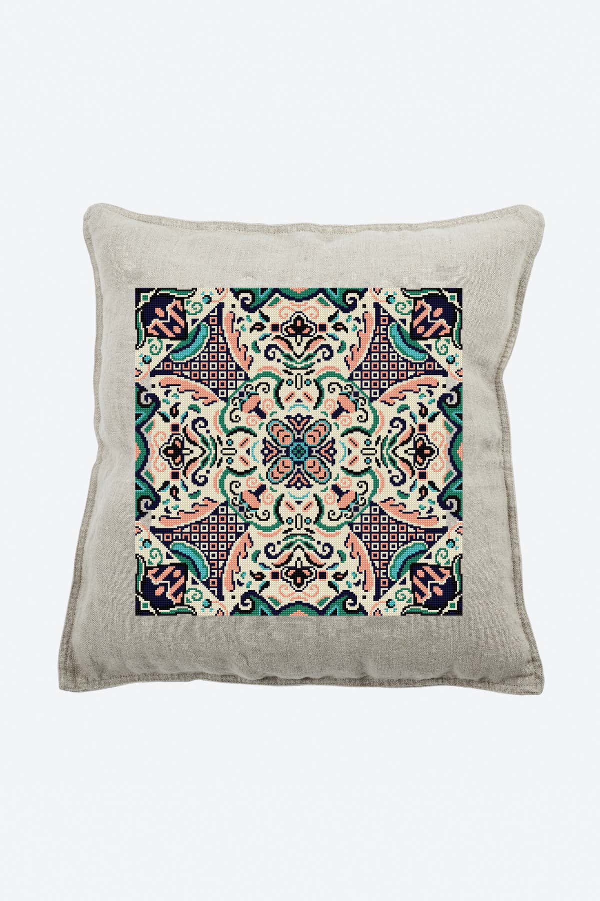 Kaleidoscope Tile in DMC - PAT0105 - Downloadable PDF
