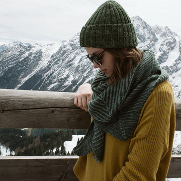 Snowy Pines Shawl