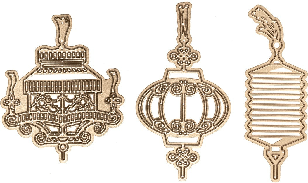 Spellbinders Shapeabilities Dies By Lene Lok - Lanterns 1.35" To 4.1"