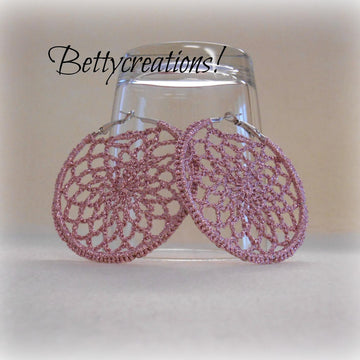 Crochet Hoop Earrings