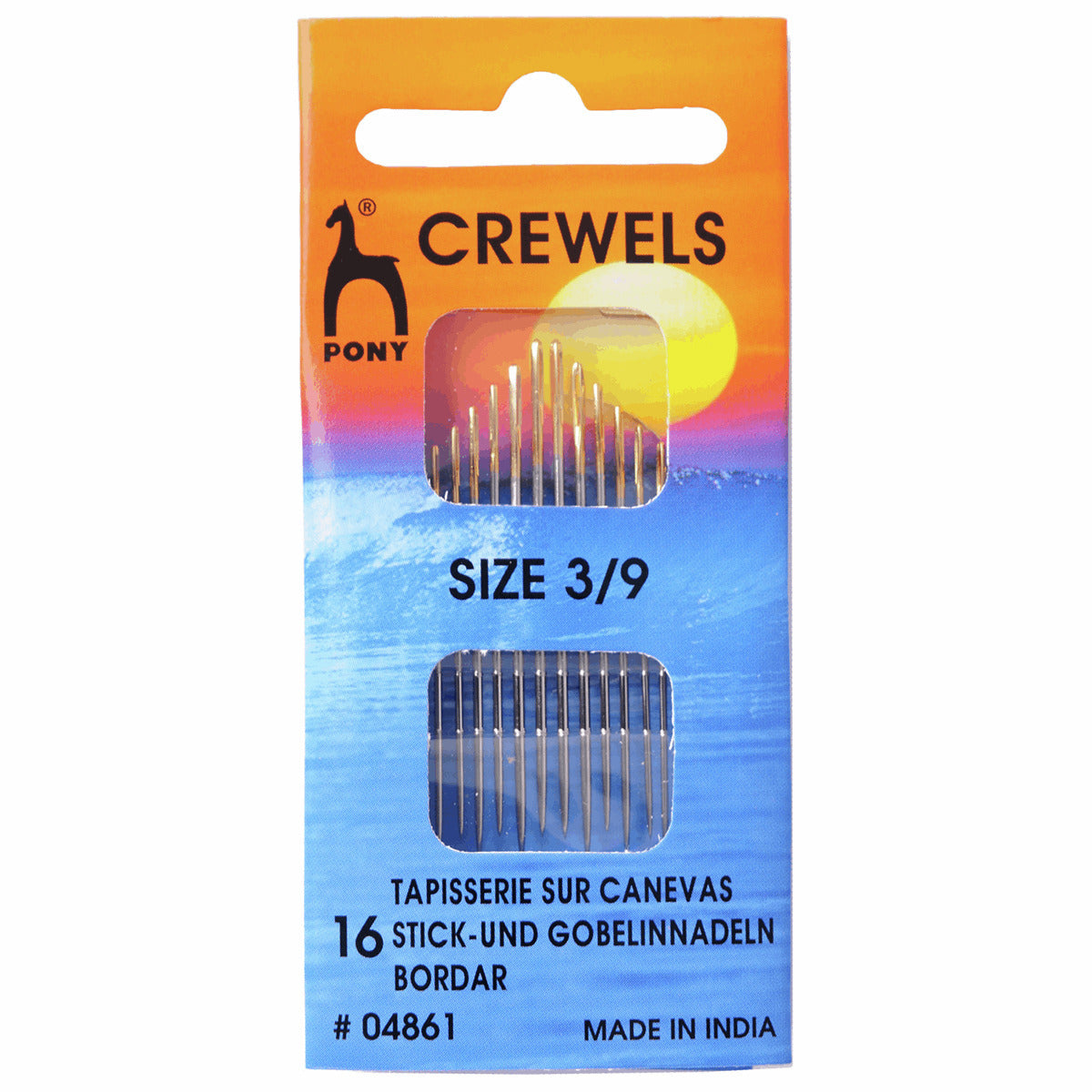 Pony Embroidery/Crewel Needles Size 3-9