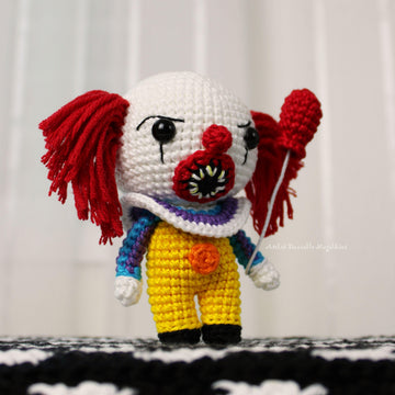 Chibi Pennywise Amigurumi Pattern – Cute Mini Crochet PDF