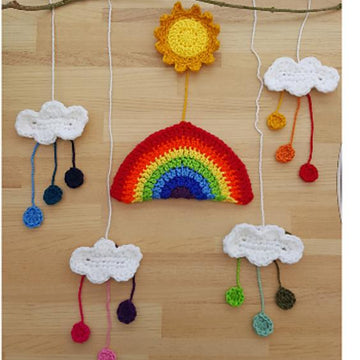 Rainbows and sunshine Wall hanging