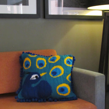 True Colours Peacock Cushion