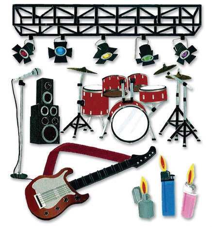 Jolee's Boutique Dimensional Stickers - Concert