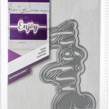Crafter's Companion Gemini Papercraft Die - Enjoy 1.9"X3.5"