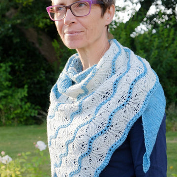 Frozen Lakes Shawl