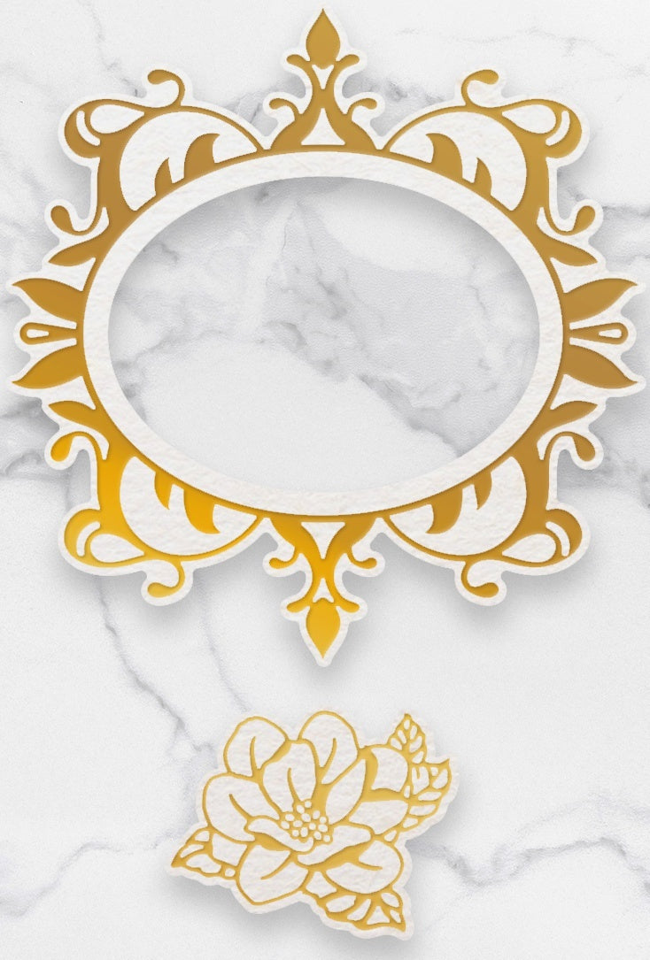 Artdeco Creations Couture Creations Esthetica Cut, Foil & Emboss Nesting Dies - Magnolia Frames