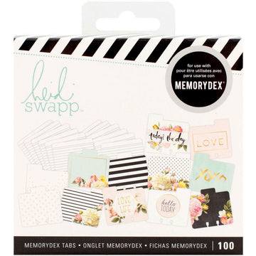 American Crafts Heidi Swapp Memorydex File Cards & Tabbed Dividers 100/Pkg - Everyday
