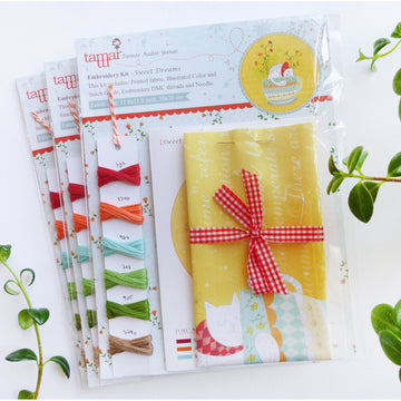 Tamar Sweet Dreams Printed Embroidery Kit - 8in