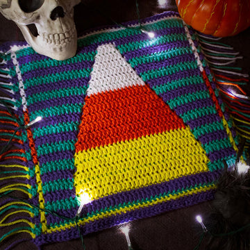 Halloween Mosaic Square - Candy Corn