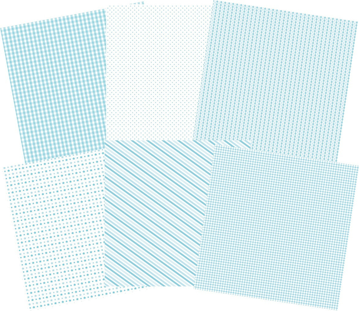 Ciao Bella Double-Sided Paper Pack 90lb 6"X6" 24/Pkg - Ninna Nanna Boy, 12 Designs/2 Each