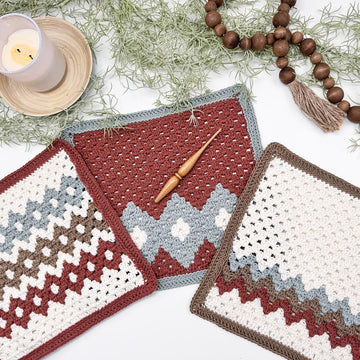 Gemstone Hues Crochet Blanket